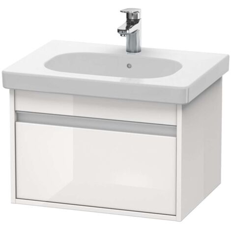 KETHO mobile lavabo 455x600x410mm bianco lucido (1/2)