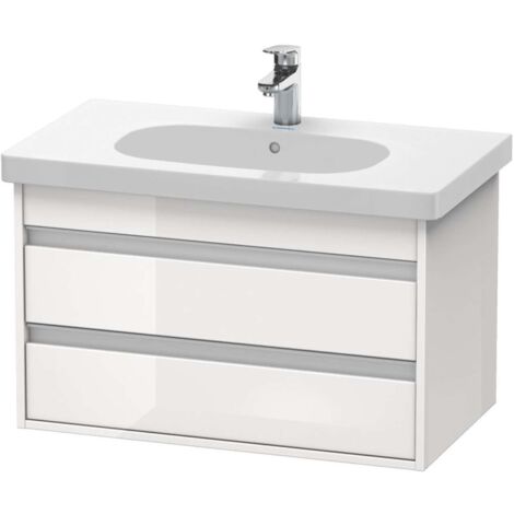 KETHO mobile lavabo 465x800x480mm bianco lucido (1/4)