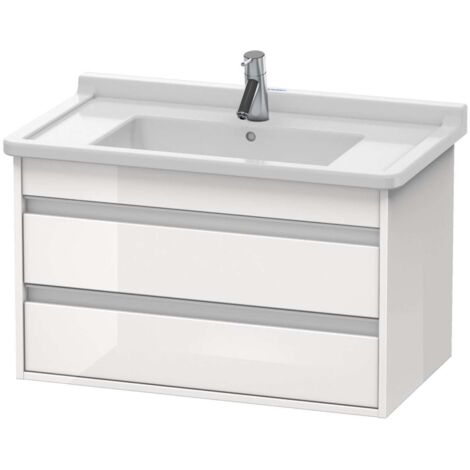 KETHO mobile lavabo 465x800x480mm bianco lucido (1/2)