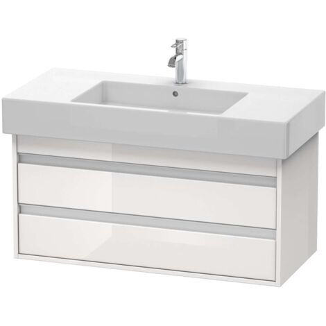 KETHO mobile lavabo 455x1000x480mm bianco lucido (1/2)