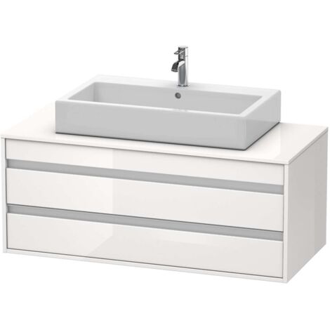 KETHO mobile lavabo 550x1200x496mm bianco lucido (1/2)