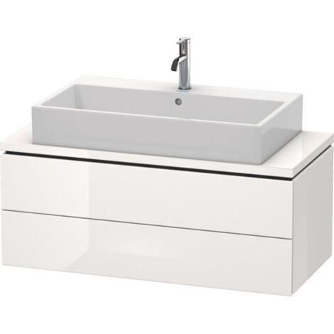 Consolle bassa L-CUBE 400x1020x477mm bianco lucido mancanza (1/5)