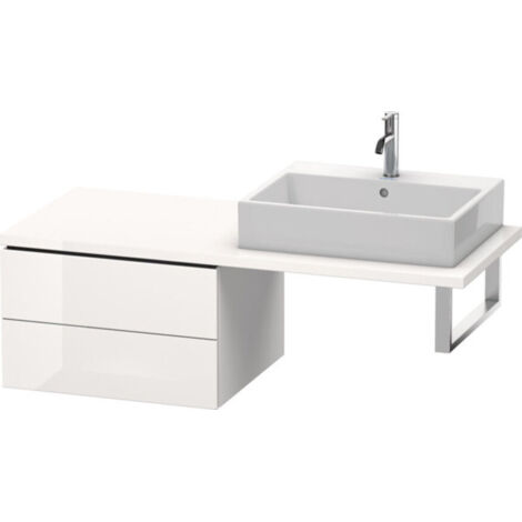 Consolle bassa L-CUBE 400x620x547mm bianco lucido mancanza (1/5)