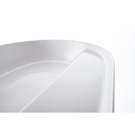 Lavabo da appoggio LUV senza troppopieno B 800x400mm 1 foro bianco sd-ma (1/2)