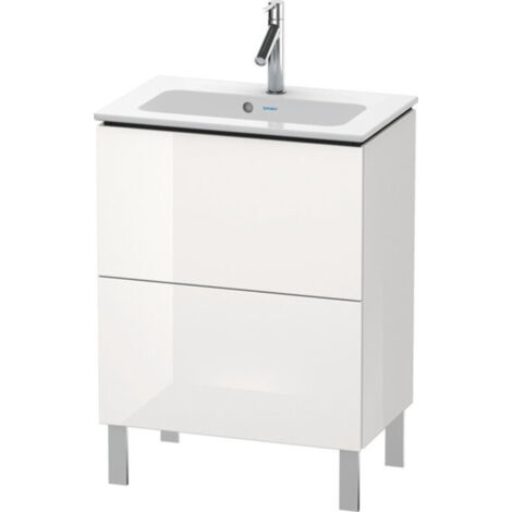 Duravit L-CUBE Mobile lavabo compatto 704x620x391mm bianco lucido mancanza (1/5)