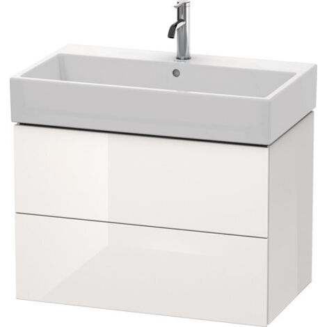 L-CUBE mobile lavabo 544x784x459mm bianco lucido mancanza (1/5)