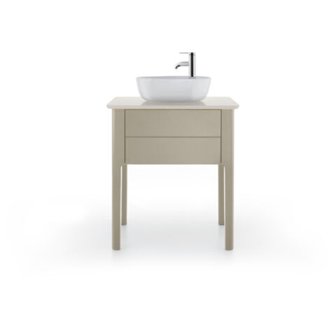 LUV consolle in pietra di quarzo 25x688x475mm struttura bianca (1/2)