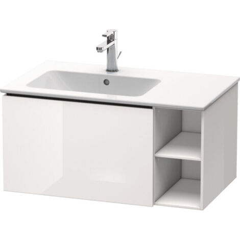 L-CUBE mobile lavabo 400x820x481m con mancanza luce bianco lucido li (1/5)