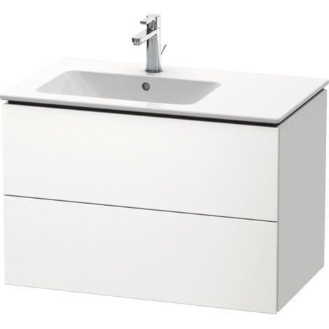 L-CUBE mobile lavabo 550x820x481m con illuminazione bianco opaco li (1/5)