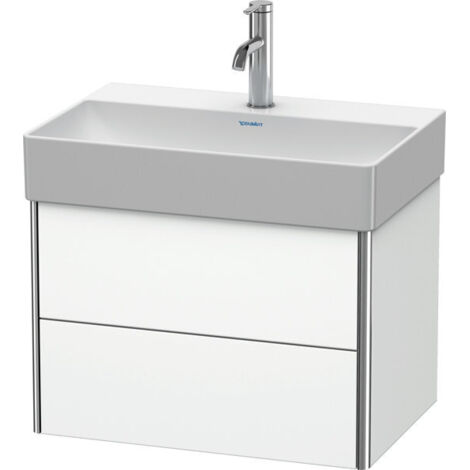 Duravit XSQUARE COMPACT mobile lavabo 397x584x390mm bianco opaco (1/3)