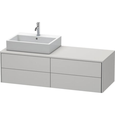 XSQUARE mobile lavabo 400x1400x548m con illuminazione nordic white li (1/2)