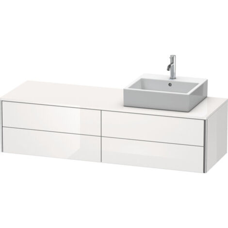 XSQUARE mobile lavabo 400x1600x548m con illuminazione re bianco lucido (1/2)