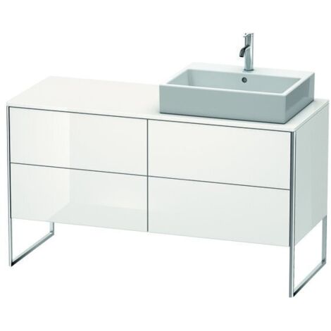 XSQUARE mobile lavabo 778x1400x548m con illuminazione re bianco lucido mancanza (1/2)