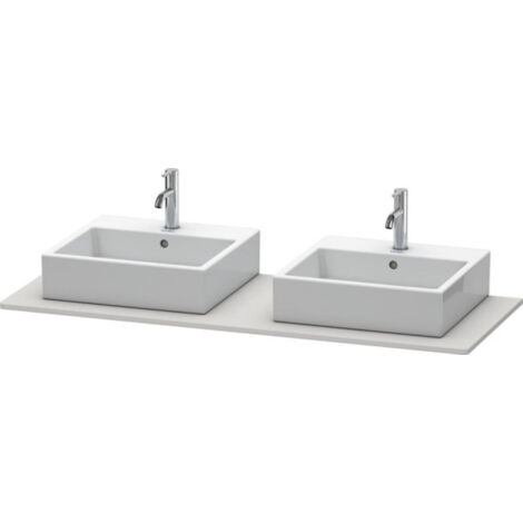 Consolle Duravit XSQUARE con 2 ritagli 16x1400x550mm Nordic white (1/3)