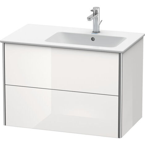XSQUARE mobile lavabo 560x810x478m con illuminazione re bianco lucido mancanza (1/3)