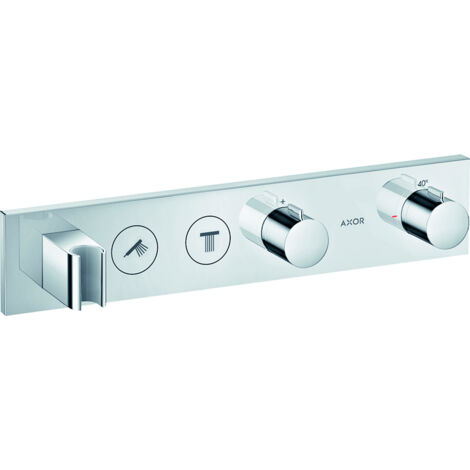Seleziona modulo termostatico per installazione ad incasso 460 x 90 mm con 2 funzioni cromate (1/4)
