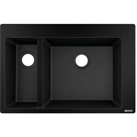 Hansgrohe Lavelli - Lavello ad incasso in granito S510-F635, grafite nera 43315170 (1/3)