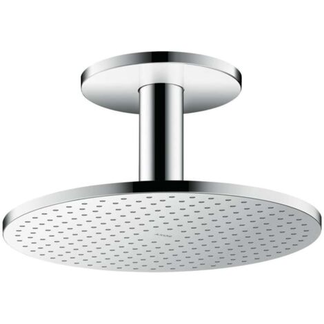 Soffione 300 1jet con attacco a soffitto cromato da 100 mm (1/3)