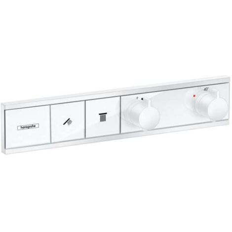 Modulo termostatico a scomparsa RainSelect con 2 funzioni bianco opaco (1/4)