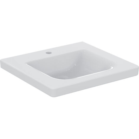 Lavabo CONNECT FREEDOM accessibile ai disabili, senza troppopieno 600 x 555 x 165 mm bianco IDEAL STANDARD (1/4)