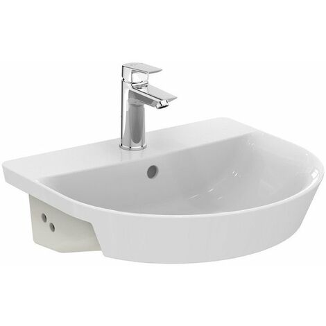 Lavabo semincasso CONNECT AIR ARC 500 x 450 x 160 mm bianco IDEAL STANDARD