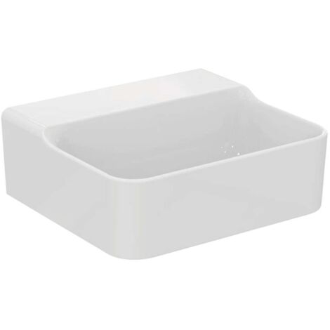 Lavamani CONCA 400x350x165mm bianco senza foro rubinetto, senza troppopieno IDEAL STANDARD (1/5)