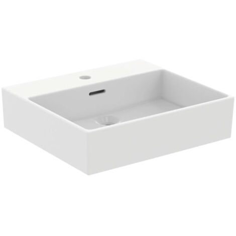 Lavabo EXTRA 500x450x150mm bianco monoforo, con troppopieno IDEAL STANDARD (1/5)