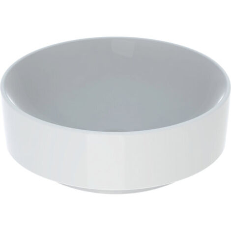 Lavabo tondo VariForm d : 400mm senza foro rubinetto senza troppopieno bianco KT (1/2)