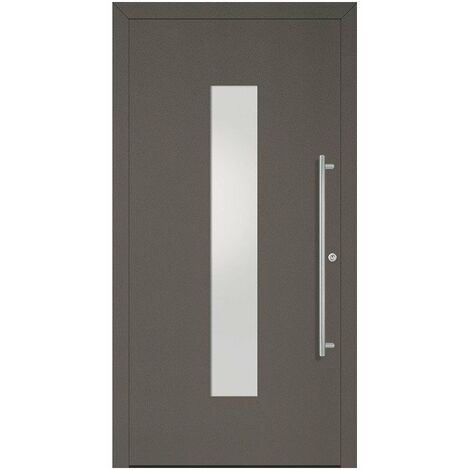 Porta D'Ingresso In Metallo Home Db 703 Satinato Porta In Metallo B1100Mm H2100Mm Din Sinistra Rc 2 N.Din En1627