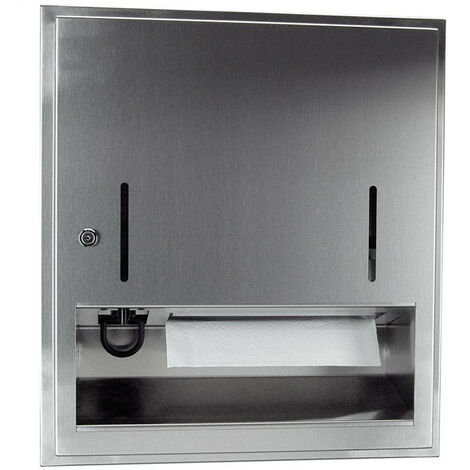 Dispenser Asciugamani Carta Piegati A C Alpine Industries – Acciaio Inox 304, Capacità 200 Asciugamani, Per Bagni Pubblici E Cucine