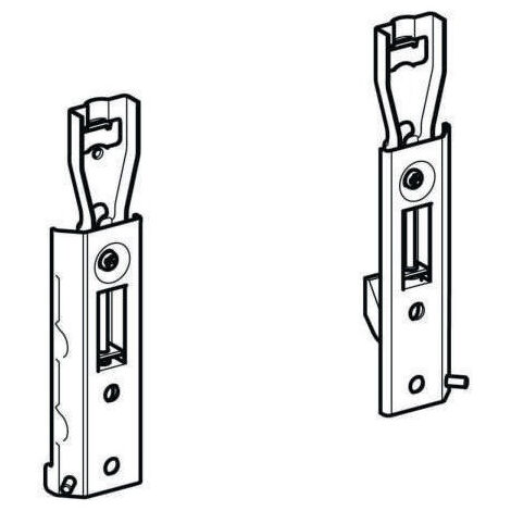 Appendiabiti Da Avvitare F/97 In Ferro Bianco Opaco 3 Ganci L 50 X H 19