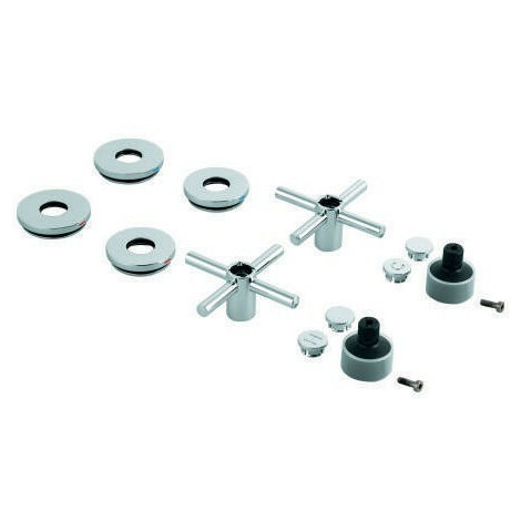 GROHE Atrio 48406 2 STK maniglia a croce cromata (1/3)