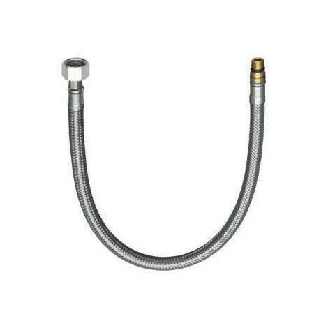 Tubo Corazzato 3/8" ÜM X 3/4", Tubo Flessibile Per Sanitari Con