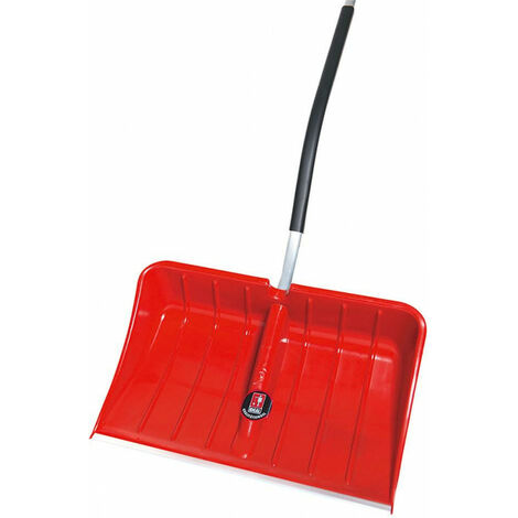 Pala da neve IDEAL ergonomica in plastica con manico in alluminio 128 cm