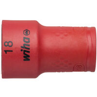 Wiha Inserto per chiave a tubo, isolato Esagono esterno 3/8" 18.0 mm (43073)