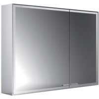 Armadio a specchio Prestige 2 LED Sporgenza 887 mm. Larghezza porta sinistra