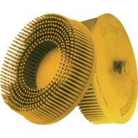 Disque brosse radiale Sunburst D.76mm K.80 A80 CRS B.76 jaune 20000min TYROLIT