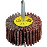 Meule à lamelles KM 613 Ø30xH15mm K.80 arbre corindon D.6mm KLINGSPOR (Par 10)