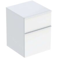 Geberit Seitenschrank iCon 450x600x476mm we hochglanz/Griff we matt