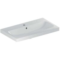 Geberit Waschtisch iCon Light 750x420mm verk. Ausldg m HL m ÜL weiß KT