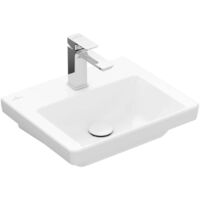 V&B Handwaschbecken SUBWAY 3.0 450x370mm o Überlauf mit Hahnloch weiß
