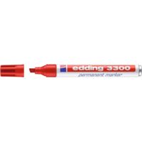Pennarello indelebile 3300 linea rossa 1-5mm punta a scalpello EDDING (Per 10)