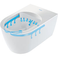 WC sospeso ME by Starck RIMLESS ti 370x480mm bianco