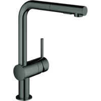 Miscelatore monocomando lavello Minta 30274 L-uscita azb. Doccia di risciacquo in grafite dura