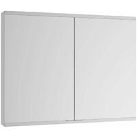 Mobile a specchio Royal Modular 2.0 900x700x120mm argento anodizzato non illuminato, incasso, 1 presa, USB KEUCO