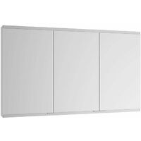 Mobile a specchio Royal Modular 2.0 1500x700x160mm anodizzato argento, non illuminato, incasso, 2 prese KEUCO