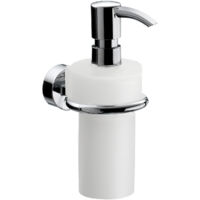 Tanica dispenser di sapone liquido RONDO 2 e pompa dosatrice in plastica cromata EMCO