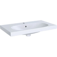 Geberit ACANTO Lavabo Compatto 750x420mm con foro rubinetto con troppopieno bianco m KeraTect