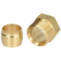 RACCORDI IN OTTONE C.C. DIAM.6mm (da 2)