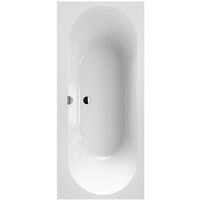 Sistema idromassaggio, Oberon 2.0, vasca da bagno, UBQ170OBR2DV, rettangolare, Quaryl®, 1700 x 750 mm, bianco, ingresso Combipool (CE),